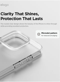 Elago Hybrid Clear for iPhone 16 PRO Military Grade Drop Protection Case Cover - Transparent  - Image 3