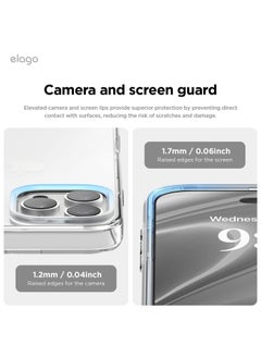 Elago Hybrid Clear for iPhone 16 PRO Military Grade Drop Protection Case Cover - Transparent  - Image 5