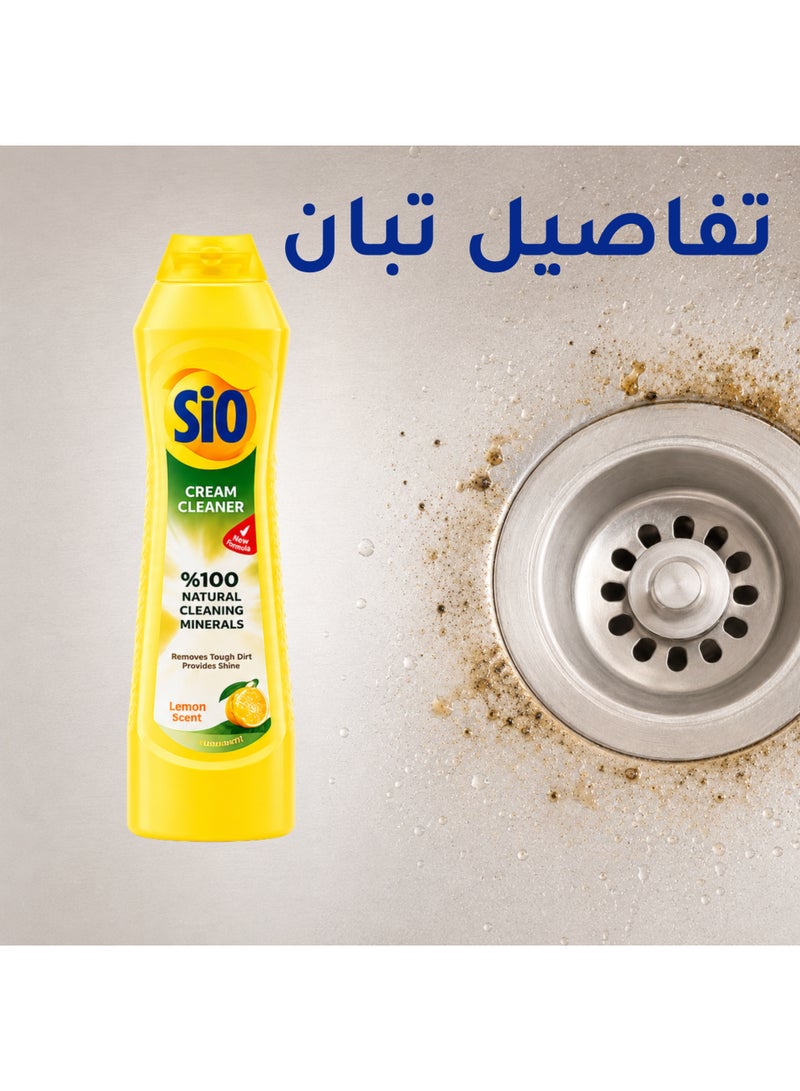 SIO Cream Cleaner Lemon Scent – Powerful Cleaning & Sparkling Shine – 500ml - Image 5
