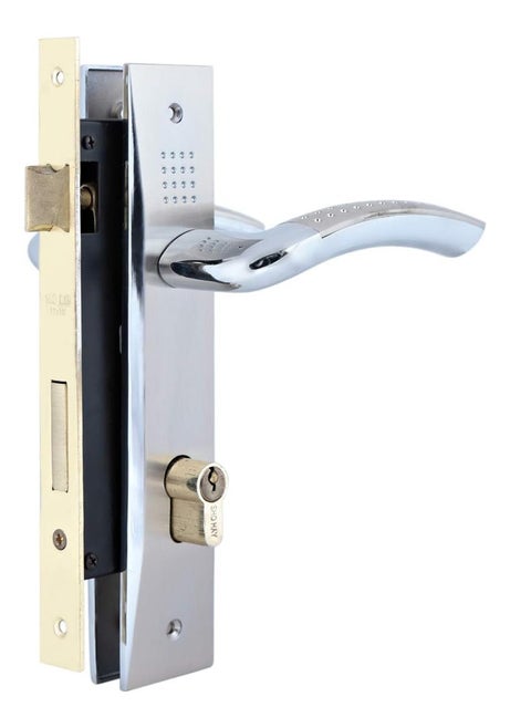 Titanium Aluminum Door Lock Black Durable Door Locks With Simple Handle Design For Living Room Bedroom Home Security