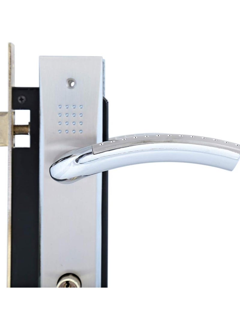 Titanium Aluminum Door Lock Black Durable Door Locks With Simple Handle Design For Living Room Bedroom Home Security