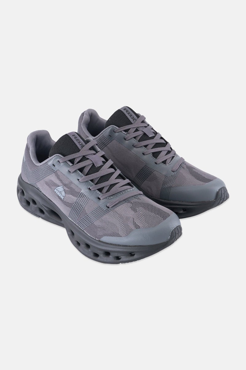 RBX Men Lace Up Running Shoes, Dark Grey  - Image 1