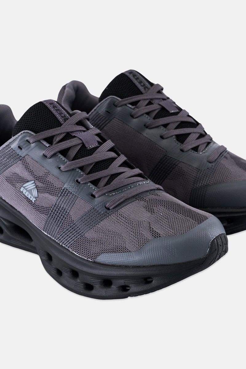 RBX Men Lace Up Running Shoes, Dark Grey  - Image 3