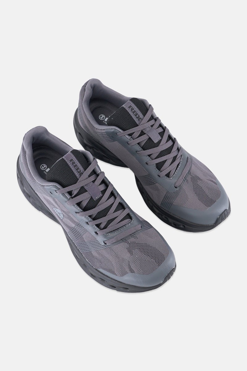 RBX Men Lace Up Running Shoes, Dark Grey - Image 4