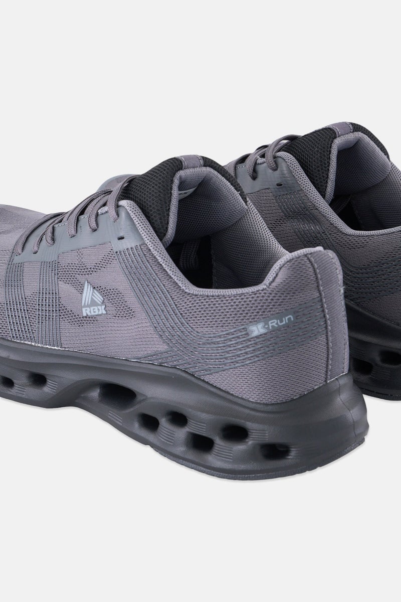 RBX Men Lace Up Running Shoes, Dark Grey - Image 2