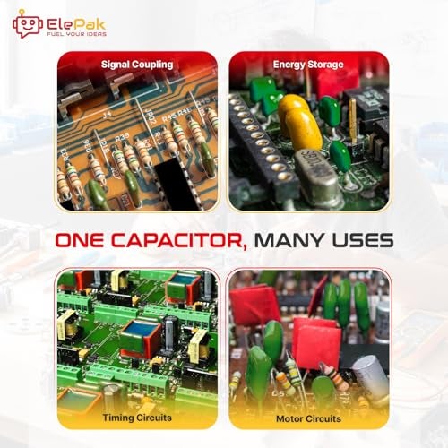 ElePak Polyester Capacitor - (180 Pcs) 1KpF to 0.47µF - 5% Tolerance, Voltage Rating 50V - Electronic Components Kit - Ideal for Energy Storage, Timing Circuits, Power Supplies - Image 5