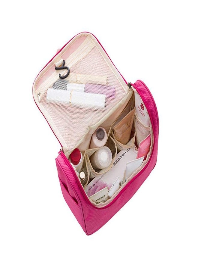 FORKLS Travel Cosmetic Organizer Pouch | Durable Waterproof & Toiletries Storage Case | Lightweight, Portable & Spacious Toiletry Organizer with Secure Zipper Closure for Travel & Gym (Baby Pink) - Image 5