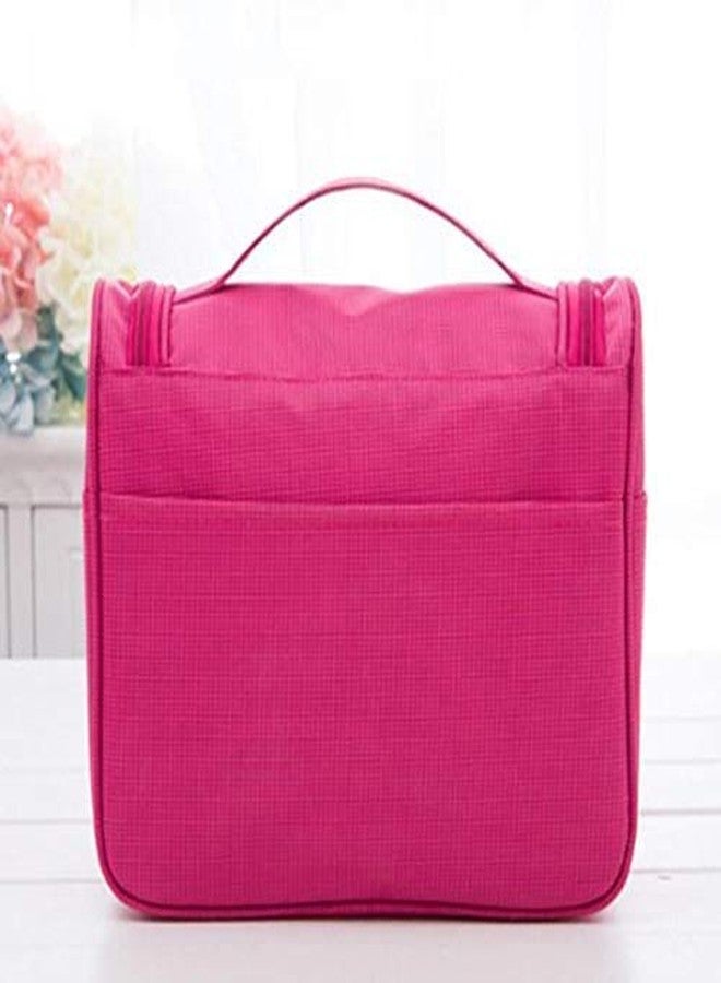 FORKLS Travel Cosmetic Organizer Pouch | Durable Waterproof & Toiletries Storage Case | Lightweight, Portable & Spacious Toiletry Organizer with Secure Zipper Closure for Travel & Gym (Baby Pink) - Image 3