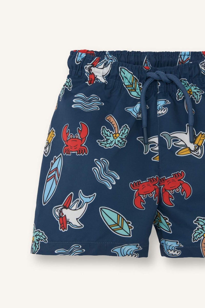 DeFacto Baby Boy Regular Fit Printed Swim Shorts - Image 3