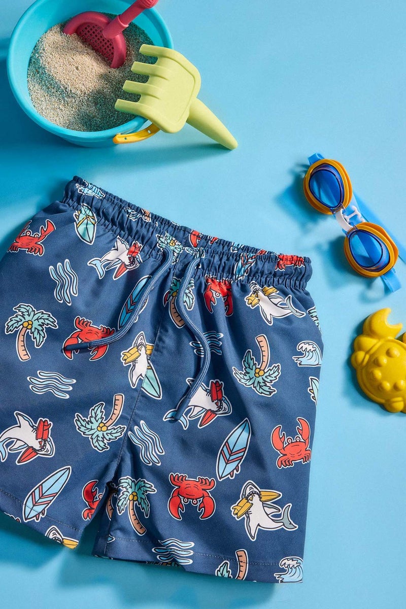 DeFacto Baby Boy Regular Fit Printed Swim Shorts - Image 1