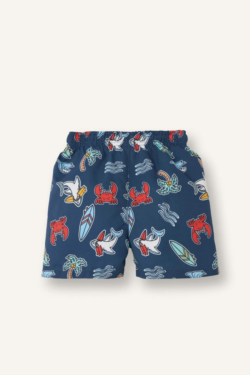 DeFacto Baby Boy Regular Fit Printed Swim Shorts - Image 4
