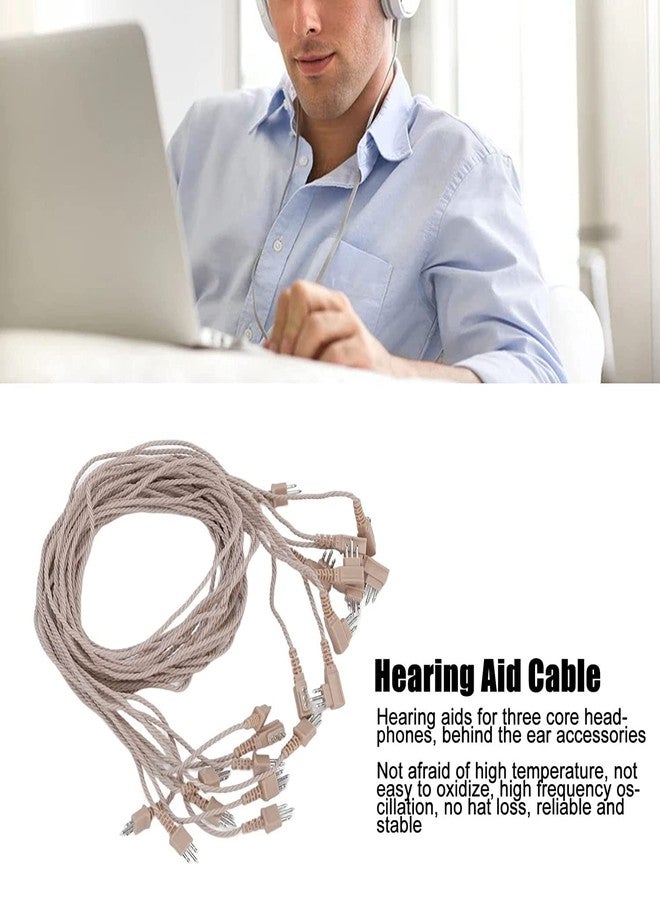 ايكا كابل مستقبل سماعة الأذن Aika ثلاثي الأطراف، سلك بديل لسماعة الأذن من طراز Pocket (عبوة من 10 قطع، أسود) - Image 2