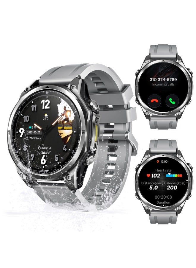 DOOGEE Anywise W1 Smart Watch, AI, Voice Control, GPS and Free Map Material, 18 Days Battery, Fitness Tracker with 170+ Sports Modes, 5 ATM Waterproof for Android and iPhone - Image 1
