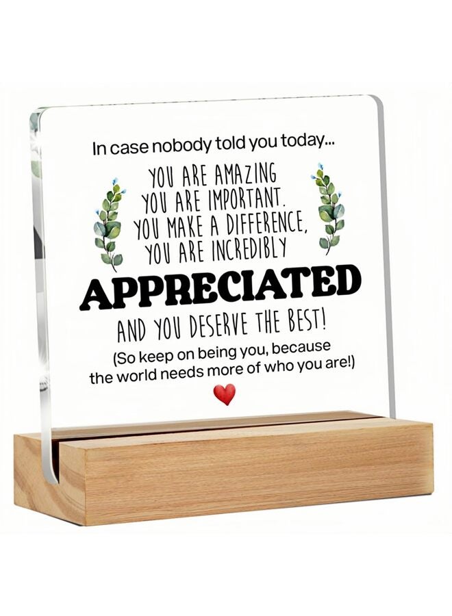 LAMAY Funny Office Desk Sign - Humor Work Forecast Clear Acrylic Decorative Sign for Cubicle (4 x 4 Inches) - Image 1