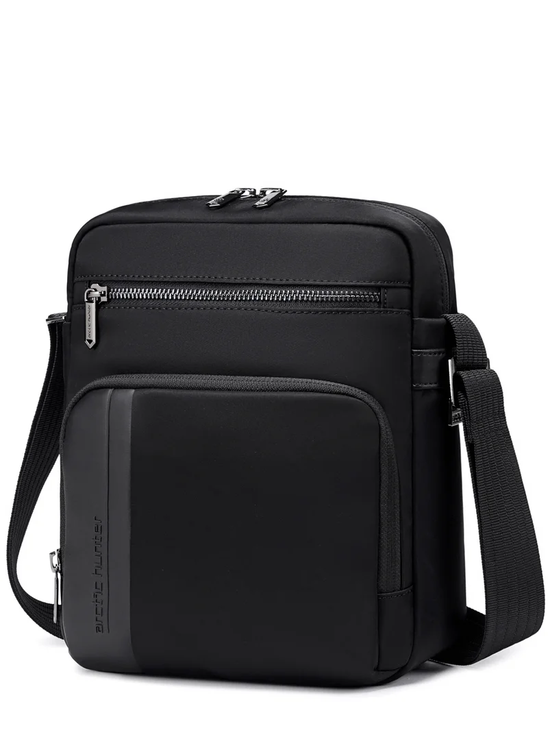 ARCTIC HUNTER 9.5-inch Anti-Theft Sling Bag Water Repellent Durable Stylish Crossbody Bag with Multiple Compartments for Casual/ Daily/ Travel, KB00831, Black