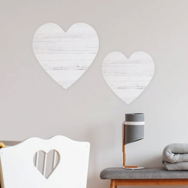 1 Set of Heart Wall Decor Valentine's Day Wood Wall Sign Decoration for Living Room - Image 3