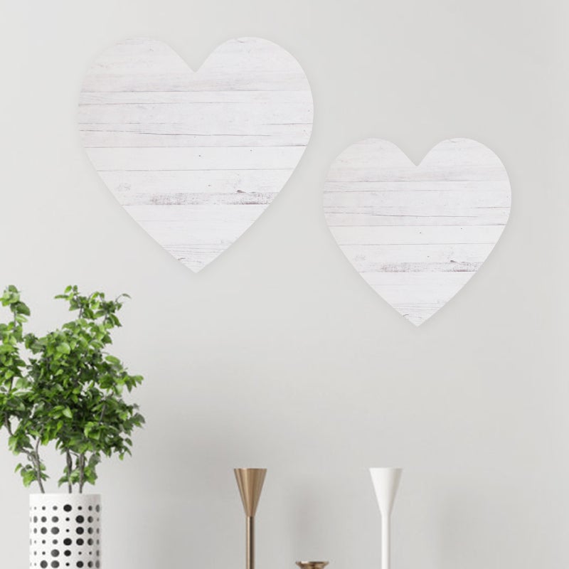 1 Set of Heart Wall Decor Valentine's Day Wood Wall Sign Decoration for Living Room - Image 2