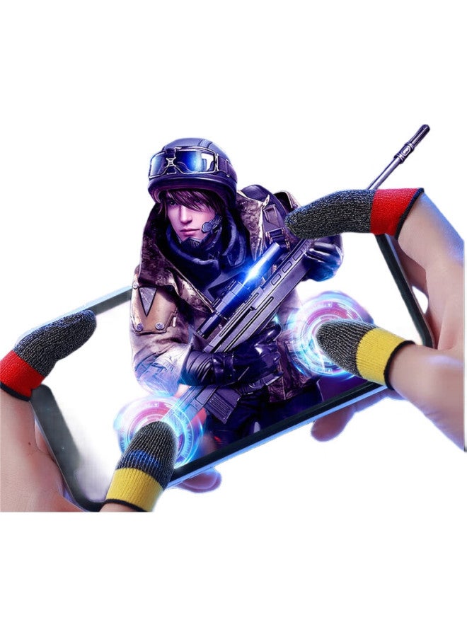 Kovol Gaming Finger Sleeves, Sweat-Resistant, High-Sensitivity Silver Fiber, For Mobile Phones And Tablets, Professional E-Sports, Mobile Games, Positioning, Honor Of Kings, Pubg, Delta Force, Action, Pubg Gadget - Image 2