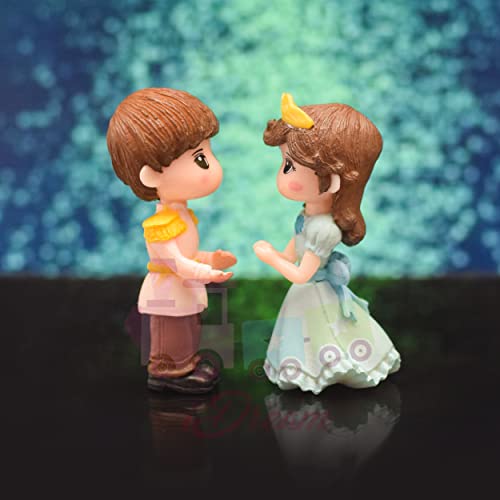 iDream Cute Couple Resin Showpiece Miniature – Romantic Love Figurine for Home Décor, Gift for Valentine, Anniversary, Birthday, Desk & Table Decoration (Blue) - Image 4