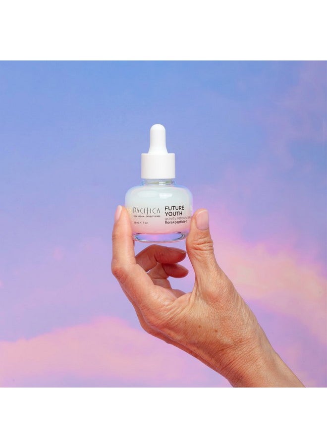 Pacifica Beauty Future Youth Gravity Rebound Serum Multi Peptide Complex Ectoin Lightweight Improve Fine Lines Antiaging Firming Bouncy Youthful Skin Vegan Cruelty Free  - Image 3