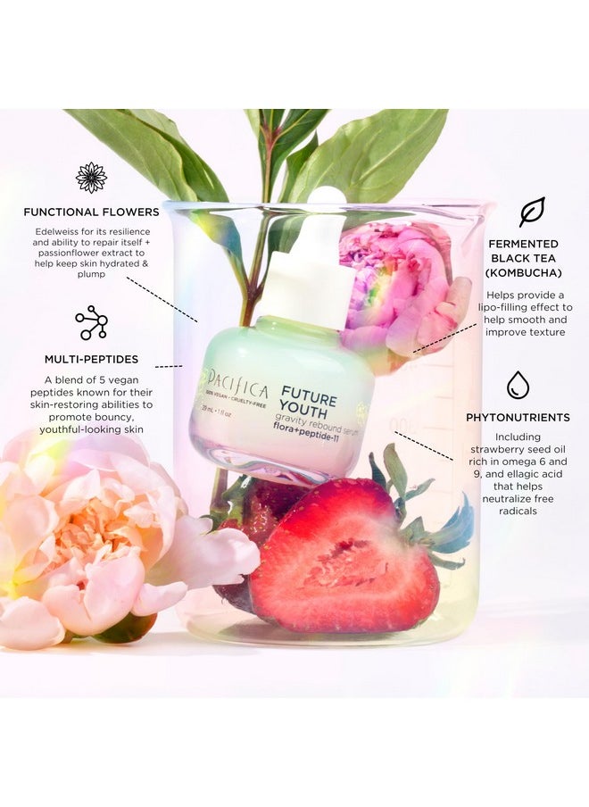 Pacifica Beauty Future Youth Gravity Rebound Serum Multi Peptide Complex Ectoin Lightweight Improve Fine Lines Antiaging Firming Bouncy Youthful Skin Vegan Cruelty Free  - Image 4