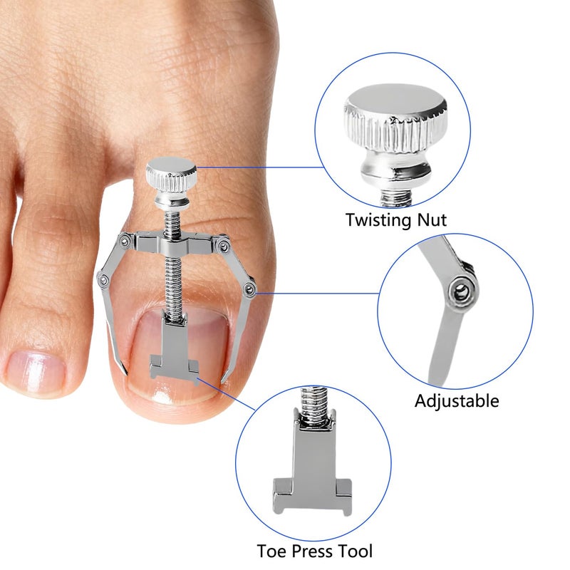 CHEMAILON Professional Ingrown Toenail Correction Kit - Stainless Steel Ingrown Toenail Clippers, Correction Patches, Lifter & Tools for Ingrown Toenail Treatment, Home Pedicure Solution - Image 5
