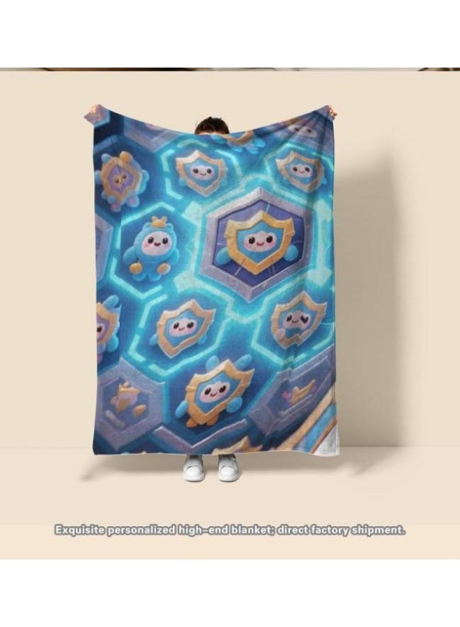 general Baby and children's cartoon flannel thin blanket (warm and comfortable, suitable for sleep, game use) 70cm*100cm - Image 1