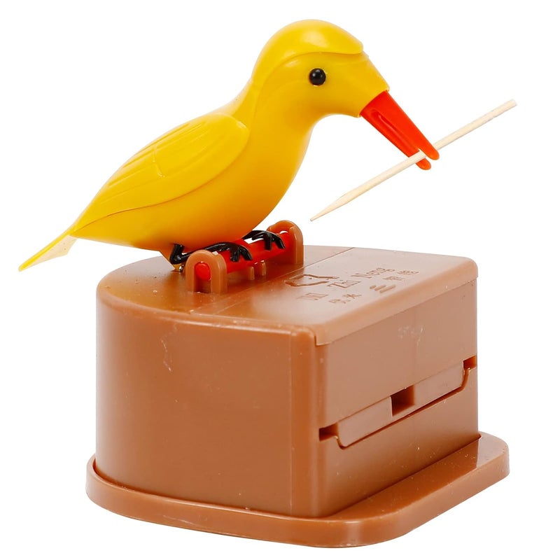 EOMTUR EOMTUR Bird Toothpick Dispenser Cute Woodpecker Toothpick Dispenser for Home Toucan Toothpick Dispenser Novelty Automatic Toothpick Holder Cute Bird Dining Table Gift - Image 1