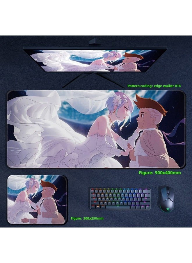 Generic - Cyberpunk Edge Walker Mouse Pad Computer Desktop Pad Lucy Edge Runner Cyberpunk 2077 Surrounding-Color:700x300x5mm-Pattern:Edge Walker 014 - Image 1