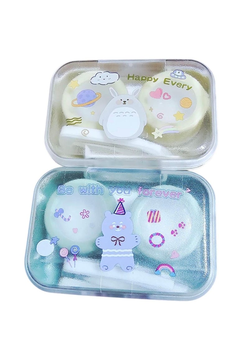 Portable Contact Lens Case – Compact & Practical Design – Random Colors - Image 2