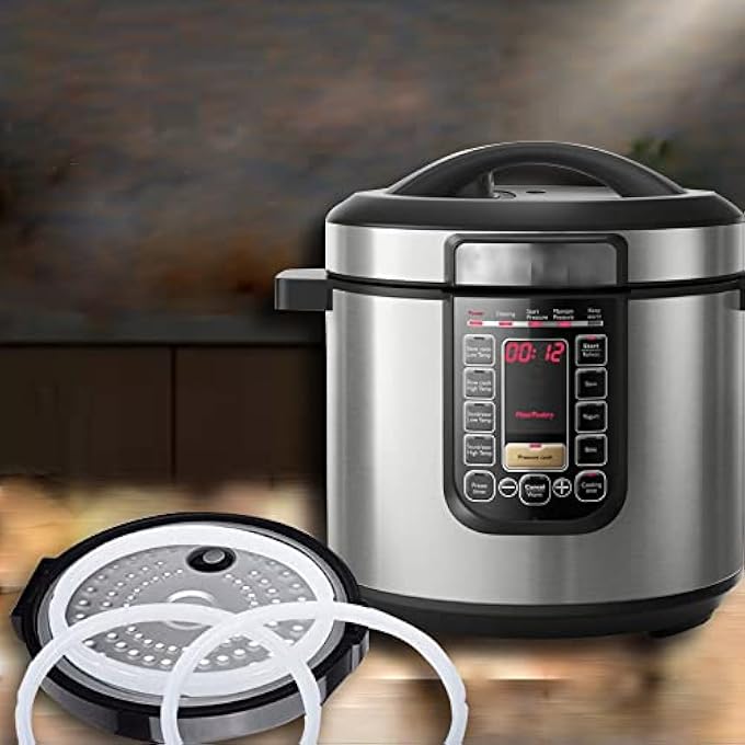 وإكست حلقة الختم ومقبض تحرير البخار وقطع غيار صمام التعويم مع درع مانع للانسداد لـ Instant Pot Duo سعة 8 كوارت 8 كوارت - Image 5