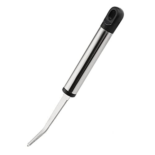 GOODFEER Grapefruit Fruit Knife, Stainless Steel Curved Serrated Utility with Long Handle Kitchen Peeler - Image 1