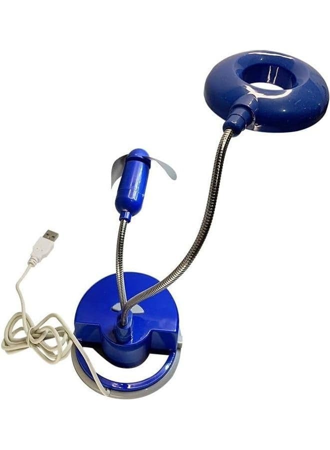 erorex Led Usb Light Lamp With Fan Blue Multicolored  - Image 2
