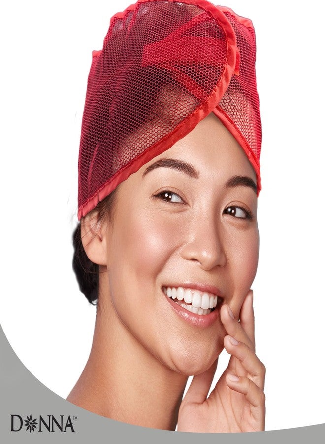 DONNA Mesh Wrap Hair Wrap for Sleep Elegant Silk Head Wraps for Black Women Breathable Mesh Wrap for Nighttime Hair Protection, Face Wash, Makeup Headbands BLACK Color, 1PC - Image 3