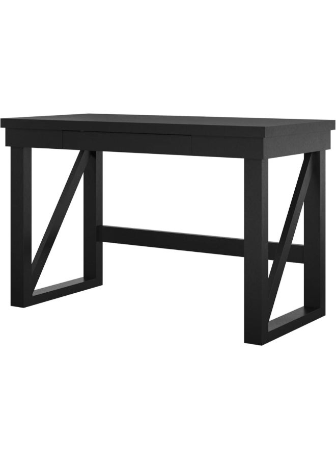 Ameriwood Home Crestwood 1-Drawer Rectangular Computer Desk Black 76 x 59.7 x 121 cm 7598872COM - Image 4