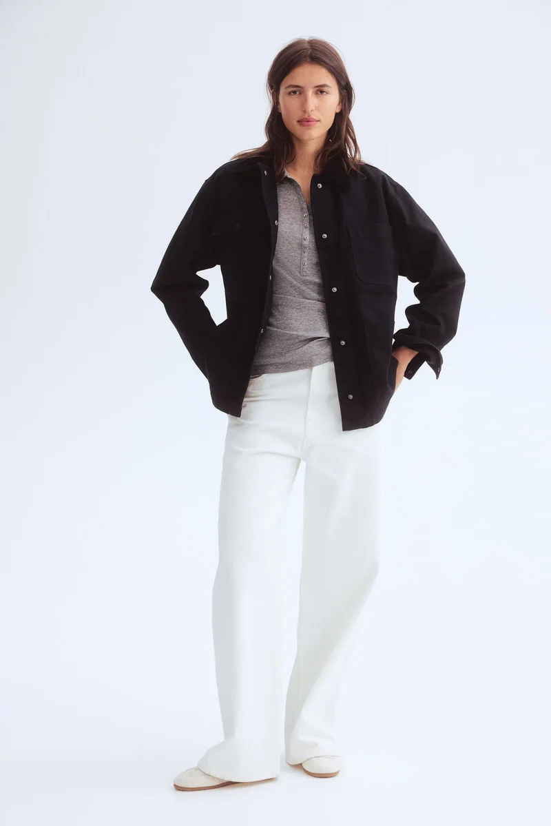 H&M Corduroy-collar jacket