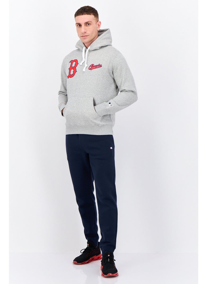 Champion Men Sportswear Fit Long Sleeves Outdoor Sweatshirt, Grey  - Image 4