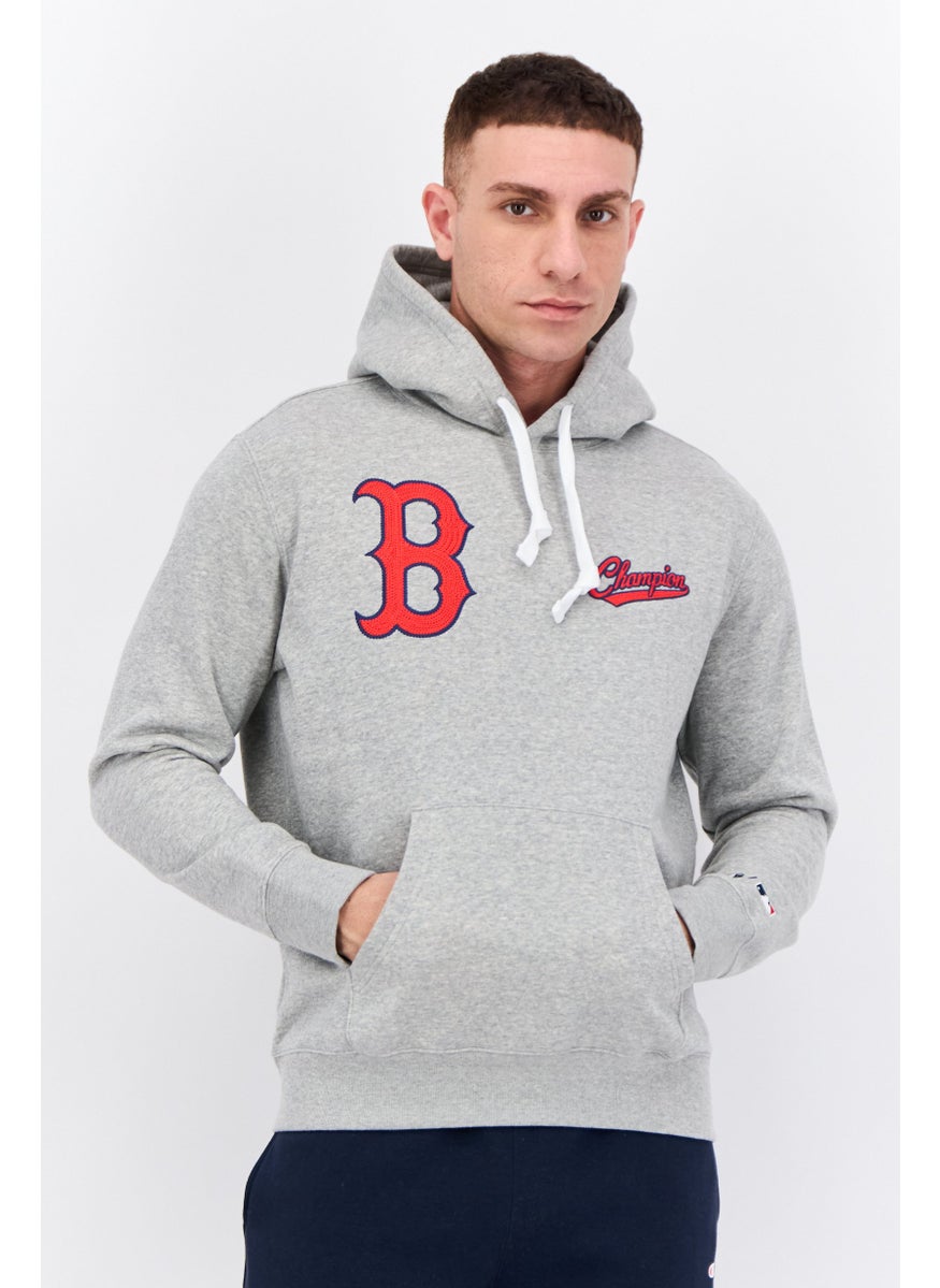 Champion Men Sportswear Fit Long Sleeves Outdoor Sweatshirt, Grey  - Image 1