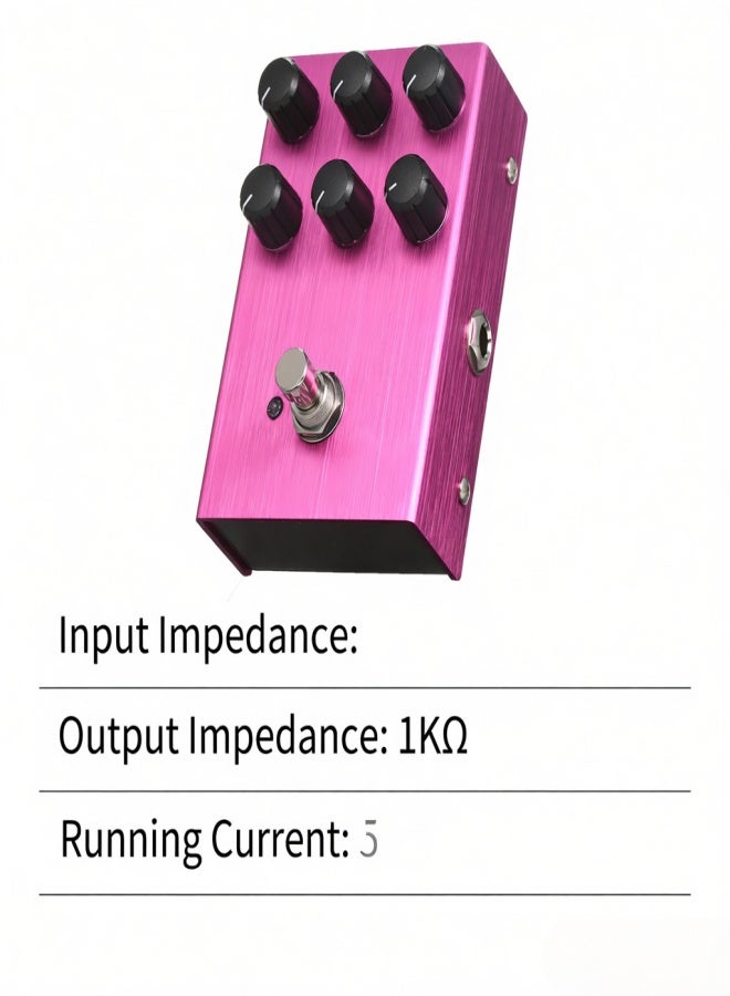 IRIN Mini Guitar Effect Pedal M-SHALL Speaker Simulator Cabinet Simulator Guitar Effector Pedal Speaker Simulation for Guitar Bass- British Sound(Purple) - Image 3