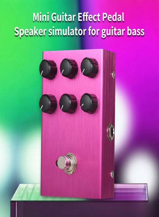 IRIN Mini Guitar Effect Pedal M-SHALL Speaker Simulator Cabinet Simulator Guitar Effector Pedal Speaker Simulation for Guitar Bass- British Sound(Purple) - Image 5