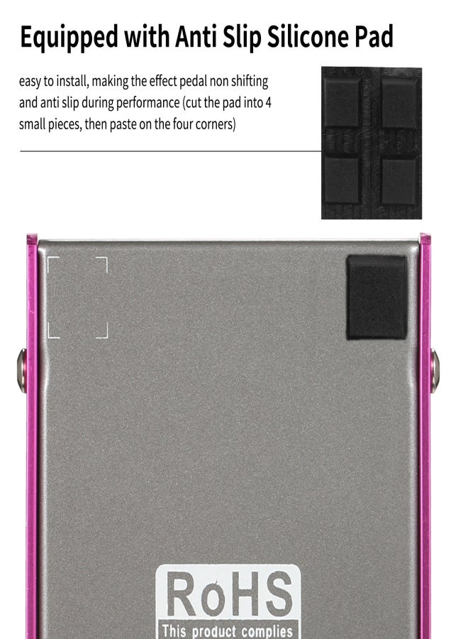 IRIN Mini Guitar Effect Pedal M-SHALL Speaker Simulator Cabinet Simulator Guitar Effector Pedal Speaker Simulation for Guitar Bass- British Sound(Purple) - Image 2