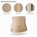 ORTONYX Ergonomic Abdominal Binder Waist and Lower Back Support Belt Back Brace for Women Men Breathable Elastic With Extra Band Beige SM - Image 4