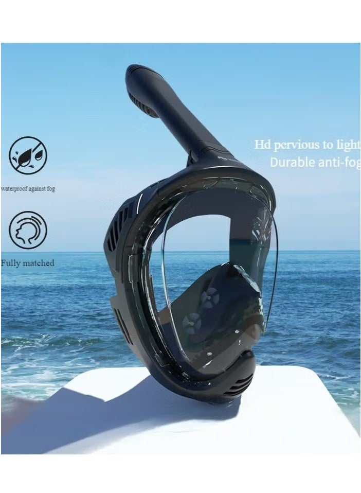 Full face Snorkeling mask with New Safety Breathing System and Camera Stand with 180-degree Panoramic View - Image 1