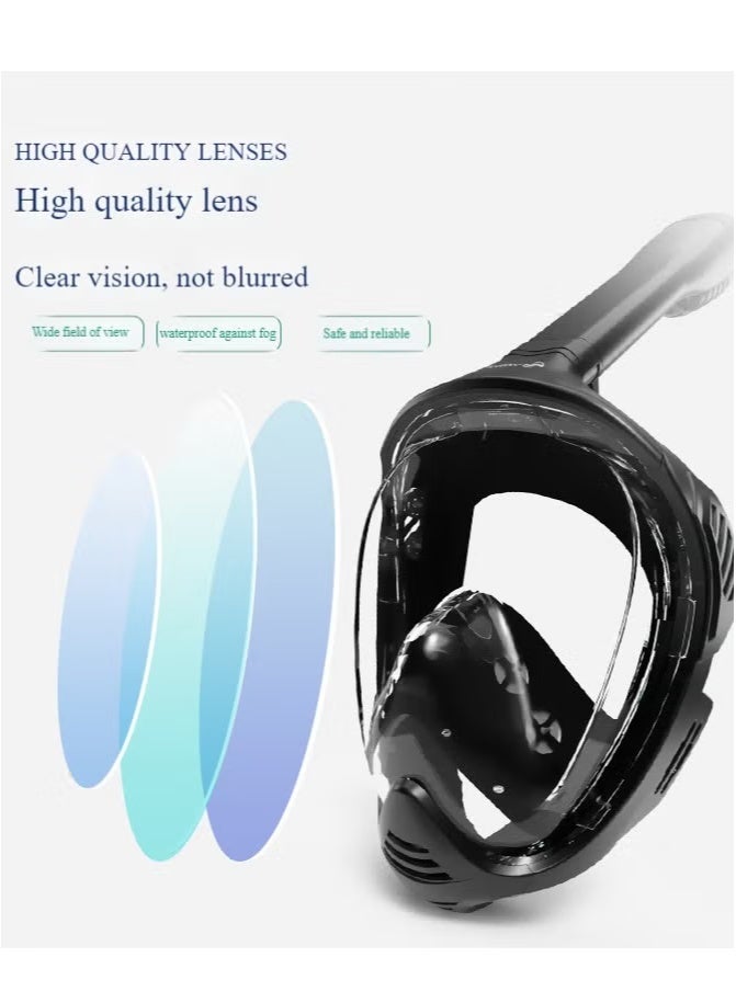 Full face Snorkeling mask with New Safety Breathing System and Camera Stand with 180-degree Panoramic View - Image 2