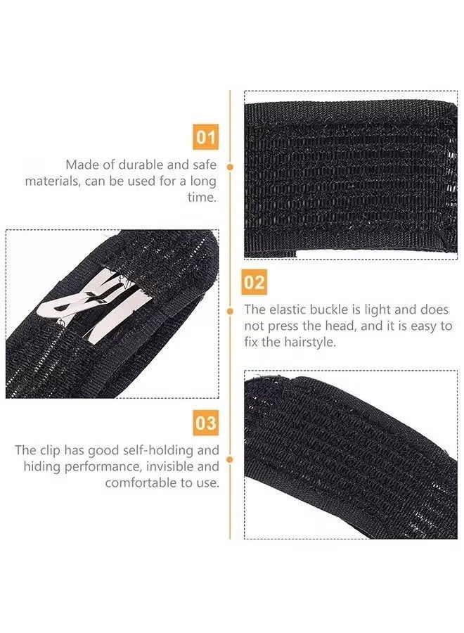 4 Pcs Invisible Fluffy Hair Clips, Padding Bun, Hair Barrettes Tool - Image 3