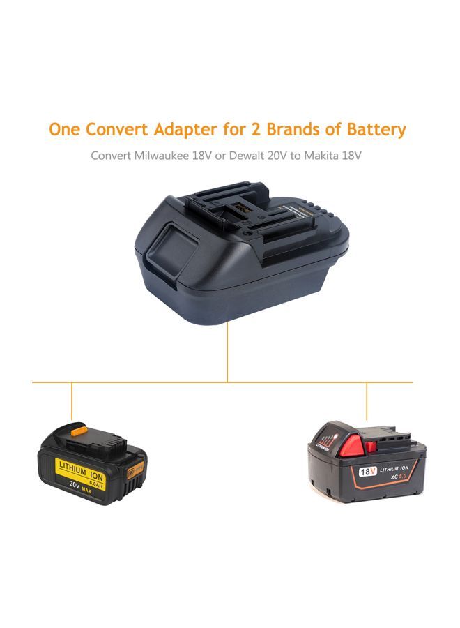 NIBEMINENT DM18M Battery Converter Adapter Black - Image 3