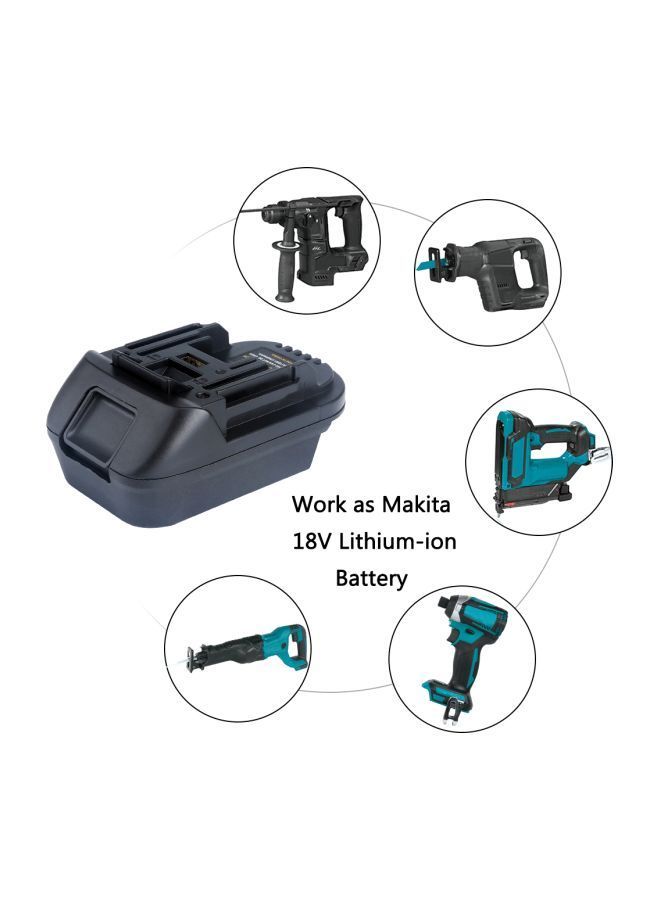 NIBEMINENT DM18M Battery Converter Adapter Black - Image 2