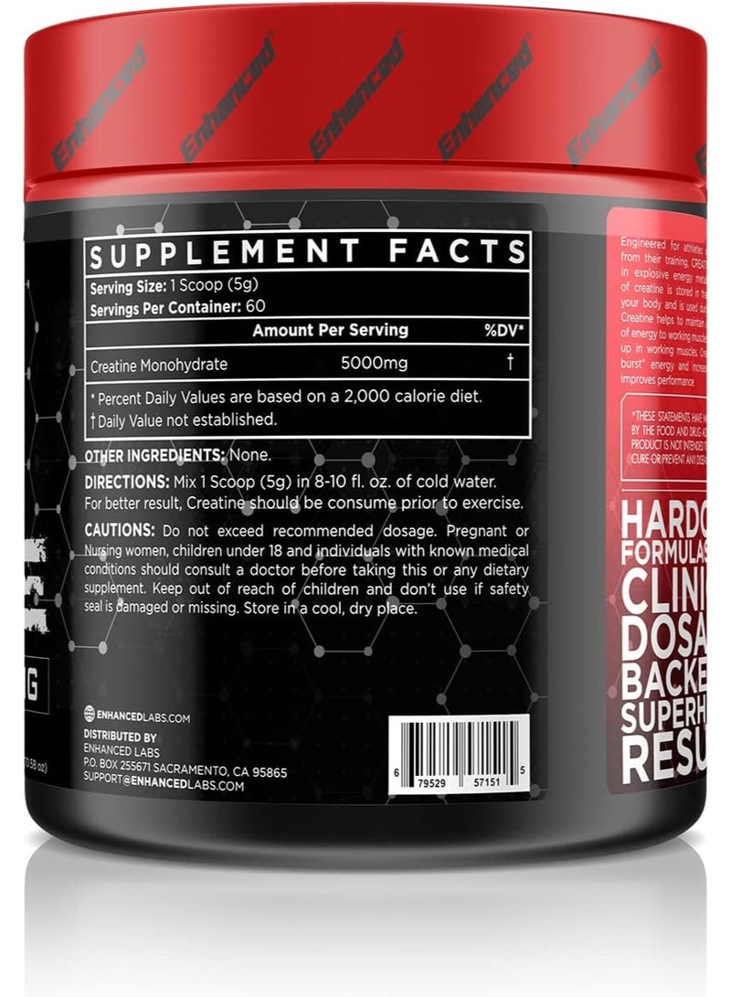 Enhanced Creatine Monohydrate 5000 mg 60 SERVINGS 300G - Image 3