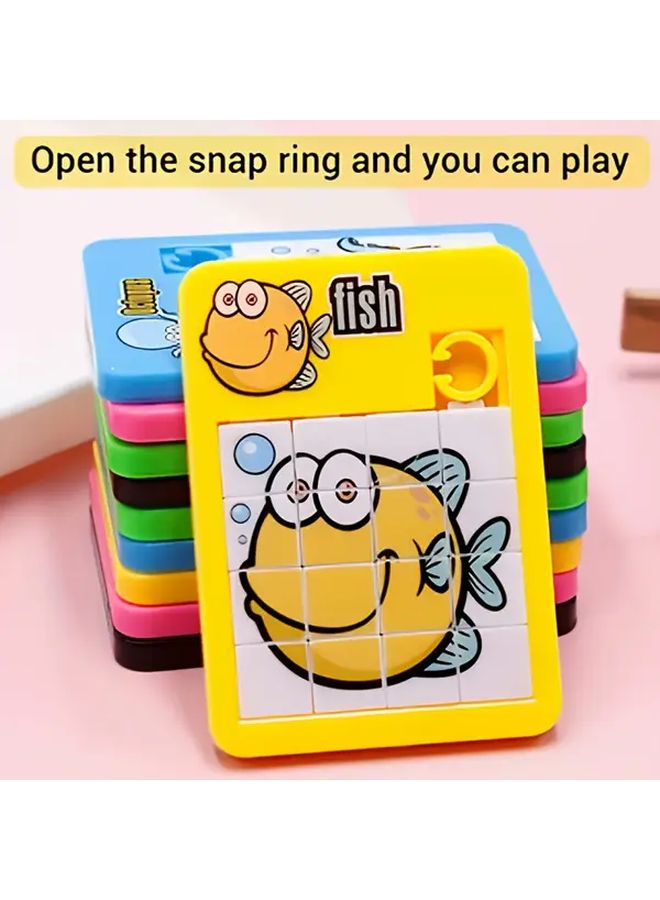 Animal Sliding Puzzle 16 Grid Maze Toy Colorful Cartoon Jigsaw Educational Game - Image 5