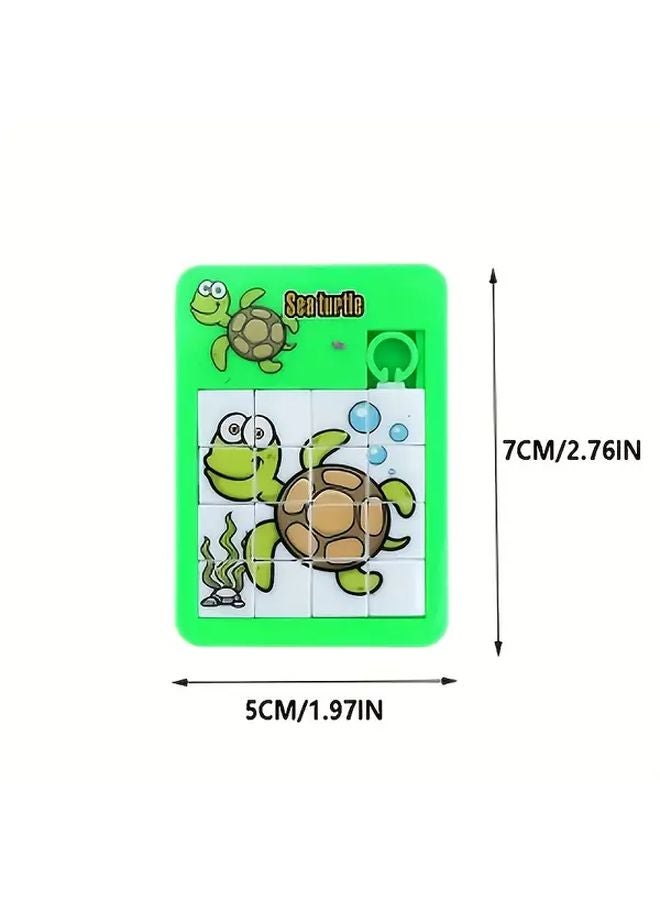 Animal Sliding Puzzle 16 Grid Maze Toy Colorful Cartoon Jigsaw Educational Game - Image 3